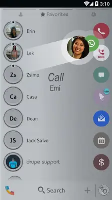 Theme Dialer Shade Gray Drupe android App screenshot 1