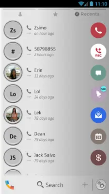 Theme Dialer Shade Gray Drupe android App screenshot 2